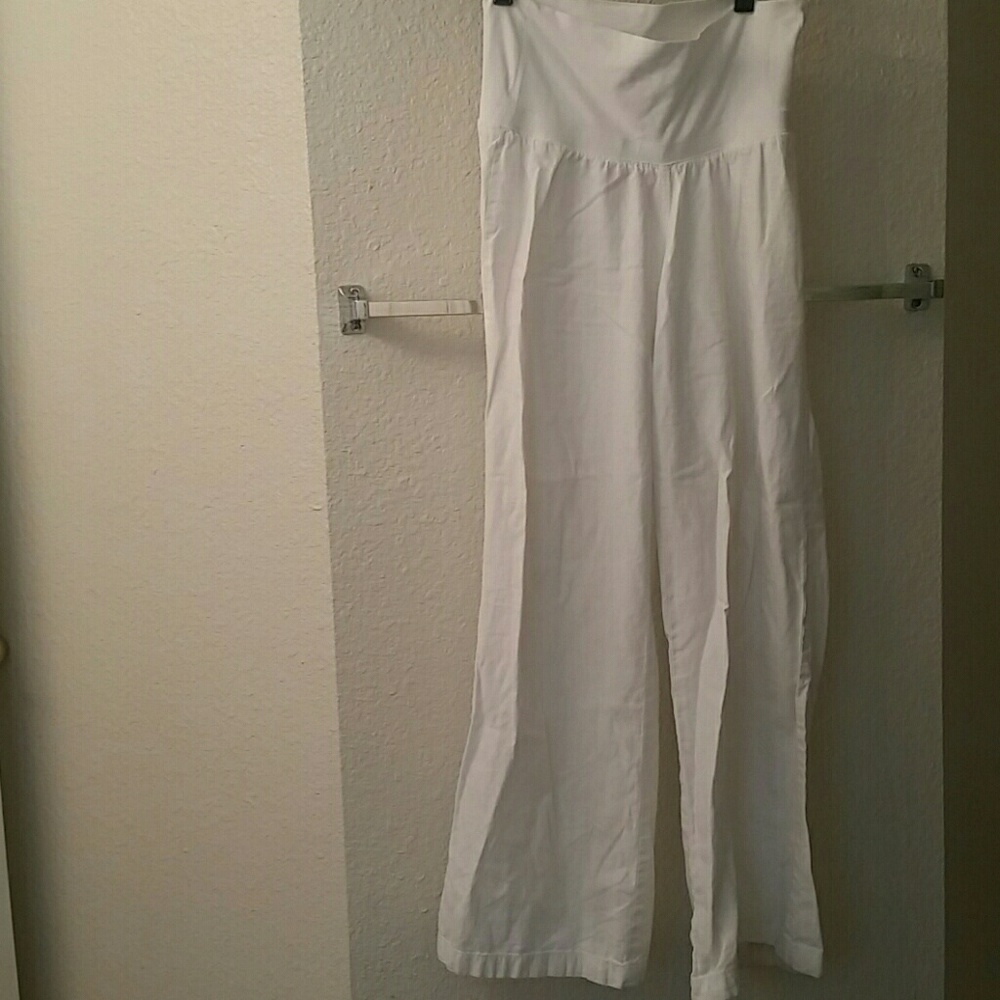 Maternity white pants